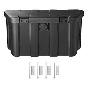 Storage box drawbar plastic 45L with number combination lock