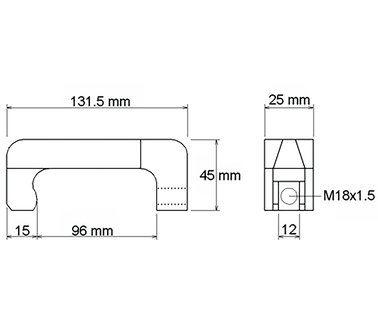 Gancho extractor del inyector, 12 mm