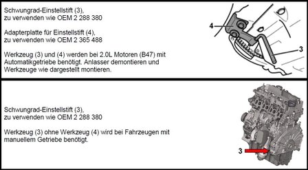 Juego de calado de distribucion para BMW y MINI 1.5 y 2.0L Diesel