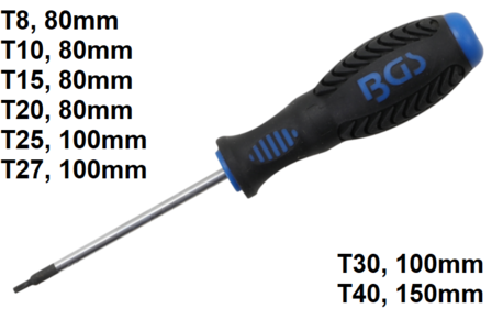 Destornillador (Torx) T8 - T40