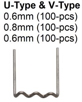 Grapas de reparacion forma de U diametro 0,6 mm 100 piezas