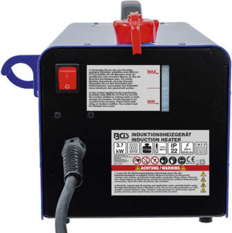 Calentador de induccion manual version para utilitarios refrigeracion por liquido