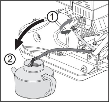 Placa vibratoria con motor de gasolina 8.2kn