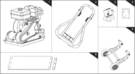 Placa vibratoria con motor de gasolina 8.2kn