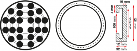 Plato de goma | para plataformas elevadoras | &Oslash; 120 mm