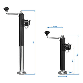 Pata de apoyo extensible para trabajo pesado TH39 2000