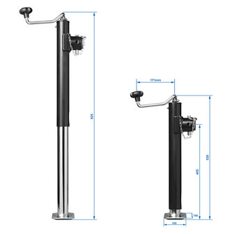 Pata de apoyo extensible para trabajo pesado TH52 2000