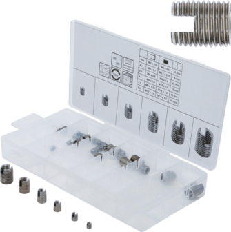 Surtido de insertos roscados autorroscantes 32 piezas