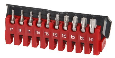 Juego de 10 bits Torx traspasaron