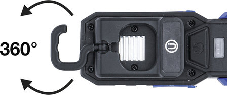 Lampara de taller LED COB con iman y gancho plegable