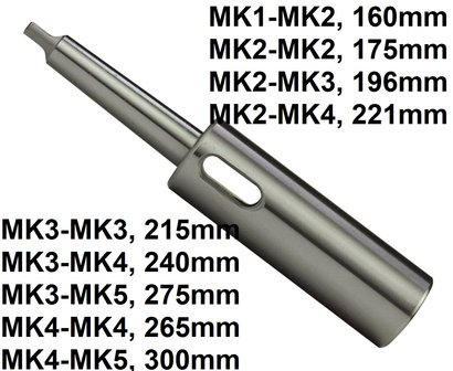 Manguito de prolongacion cono morse DIN2187