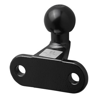 Bola de remolque negra en angulo D17.2 S350 homologada tipo E