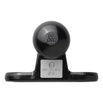 Bola de remolque negra en angulo D17.2 S350 homologada tipo E
