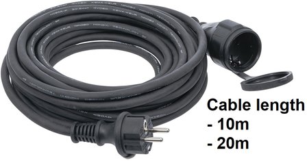 Cable alargador 3 x 1,5 mm&sup2; IP 44