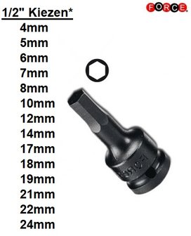 Tapones de potencia Bit Inbus 1/2 (una pieza)