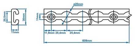 Stud fitting with screw thread M10