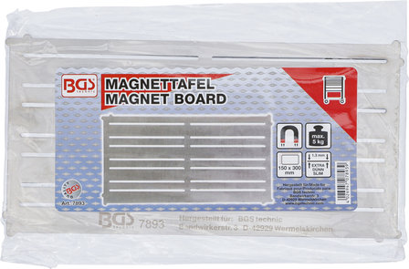 Pizarra magnetica acero extra plano 300 x 150 mm
