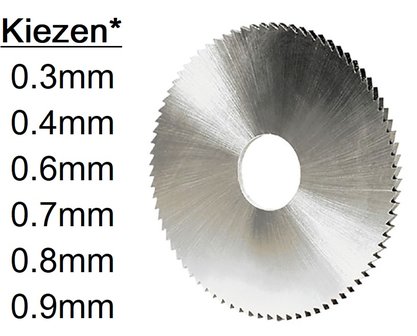 Fresas de sierra HSS de 63 mm de diametro y 16 mm de diametro interior
