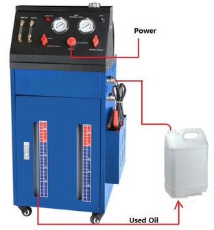 Dispositivo de cambio de aceite y lavado de la transmision automatica con juego de adapt
