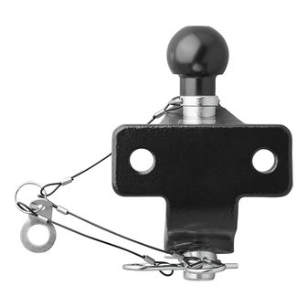 Bola de remolque negra combinada version doble D21 S350 homologada tipo E