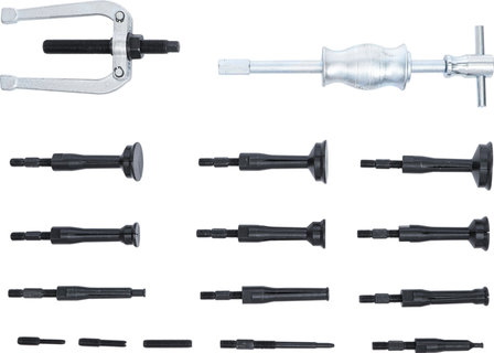 Juego de extractores de rodamientos internos ciegos 16 piezas