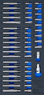 Bandeja de herramientas 1/3: conjunto de bits combinados 49 piezas