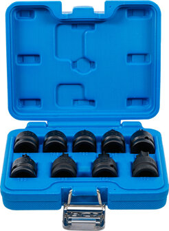 Conjunto de hembra de bit de impacto 12,5 mm (1/2 ) T-star (para Torx) T20 - T70 9 pz.