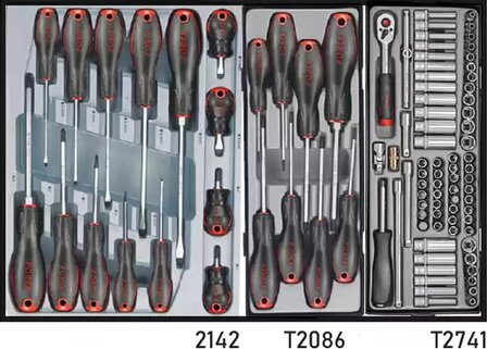 Carro de herramientas de 8 cajones con 325 herramientas (S&amp;M)