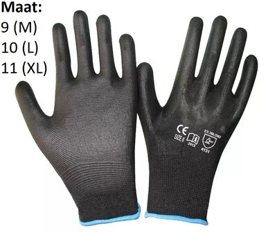 Guantes de trabajo negros