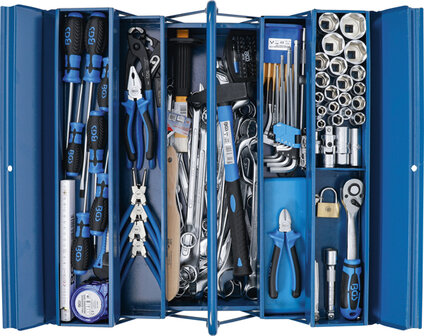 Caja metalica incl. herramientas 137 piezas