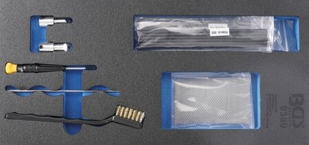 Kit de accesorios para juego de reparacion de plastico con soldador de gas BGS 9388