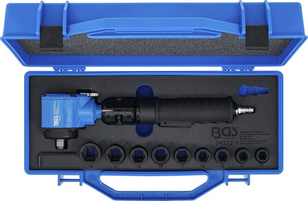 Pistola neum&aacute;tica de impacto juego de llaves de vaso de impacto y en angulo (1/2) 650 Nm 10 piezas