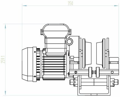 Polipasto electrico 200/400kg