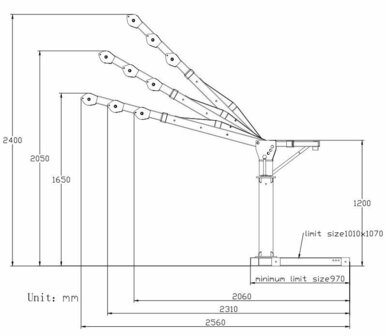 Grua de construccion 500kg 25m electrica 230V