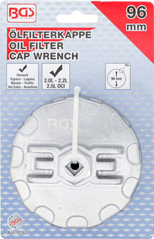 Cazoleta para filtros de aceite 18 caras &Oslash; 96 mm para Renault DCI