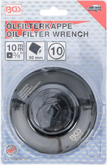 Llave de filtros de aceite 10 caras &Oslash; 92 mm para Fiat, Lancia