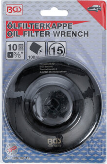 Llave de filtros de aceite 15 caras di&aacute;metro 108 mm para Volvo di&eacute;sel