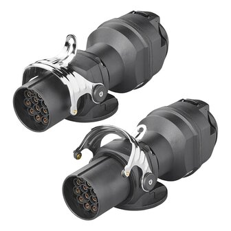 Enchufe adaptador de 24 V 15 a 12 V 13 pines ISO12098 &gt; ISO11446