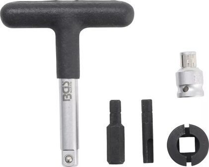 Juego de llaves universal para el servicio de cambio de aceite para tapones de drenaje de aceite de plastico propulsion hexagonal exterior de (