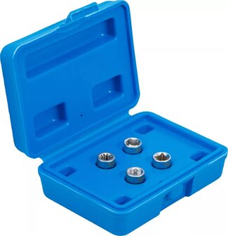 Pent&aacute;gono conjunto | Disco hexagonal externo de 12 mm | 4 piezas.