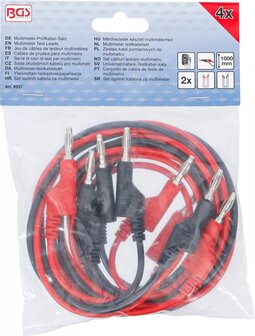 Cables de prueba para multimetro 4 mm