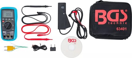 Multimetro digital para automocion con USB