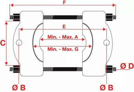 Juego para la extraccion y corte de los rodamientos de bola 6 piezas