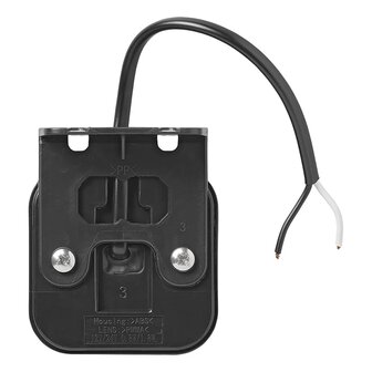 Luz de posicion lateral 12 24V naranja 65 x 65 mm LED con soporte