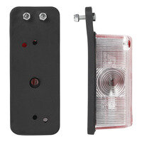Ancho luz roja blanca 92x42mm en soporte
