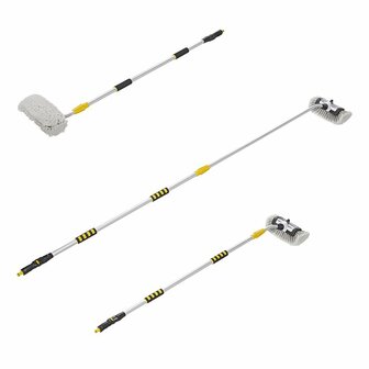 Cepillo de lavado 3D con deposito de jabon y mango ajustable telescopico 2,5 metros
