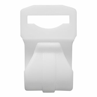 Clip para poste de tienda de campana de 20-25 mm con ranura blanca