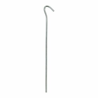 Estaca de tienda de metal de 22 cm con ojo abierto