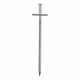 Pasador de roca de 17 cm de metal con pasador transversal soldado