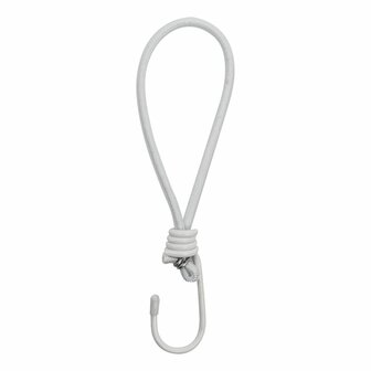 Tensor de tienda elastico blanco con gancho